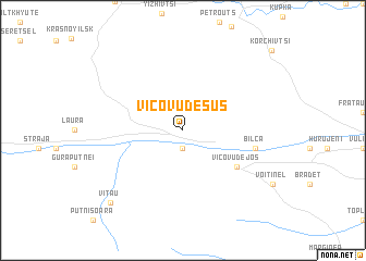 map of Vicovu de Sus