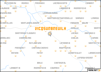 map of Vicq-sur-Breuilh