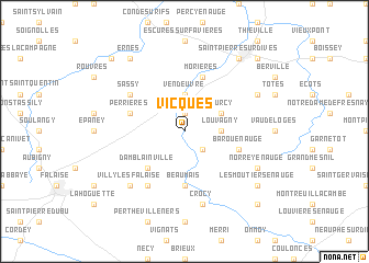 map of Vicques