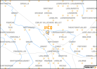 map of Vicq