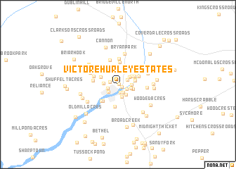 map of Victor E Hurley Estates