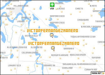 map of Victor Fernandez Manero