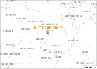 map of Victoria Bridge