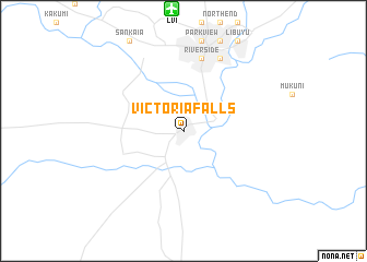 map of Victoria Falls