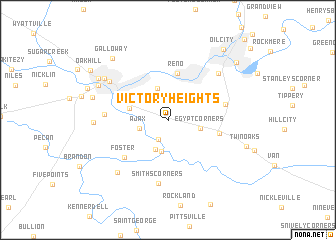 map of Victory Heights