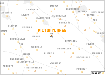 map of Victory Lakes