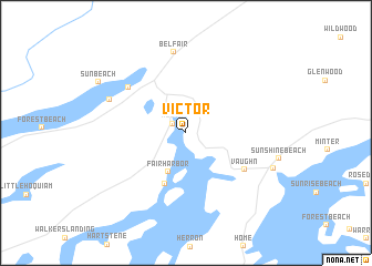 map of Victor