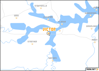 map of Victor