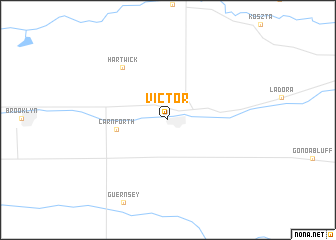 map of Victor