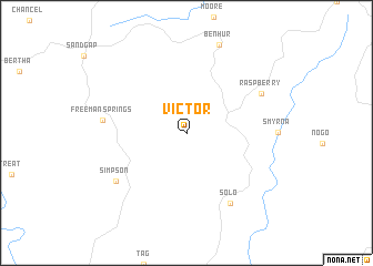 map of Victor