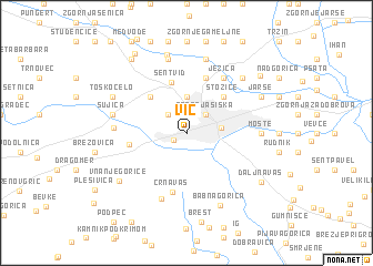 map of Vič