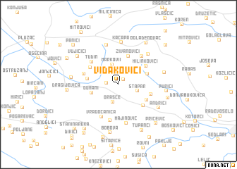 map of Vidakovići