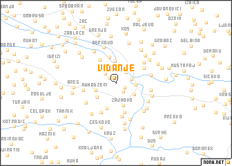 map of Vidanje