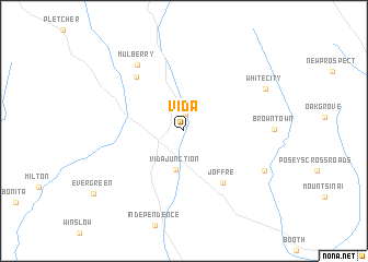 map of Vida