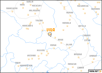 map of Vida