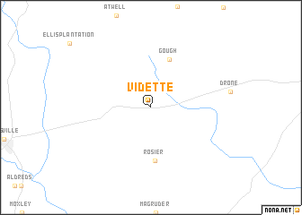 map of Vidette