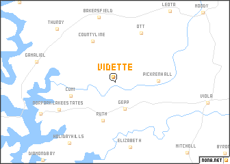 map of Vidette
