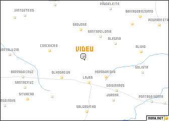 map of Vidéu