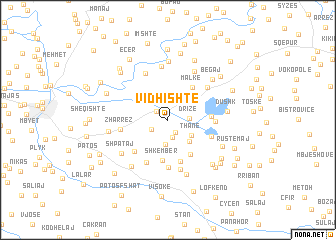 map of Vidhishtë