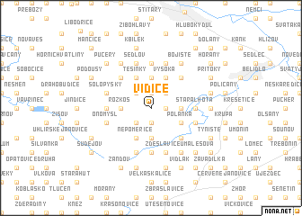 map of Vidice