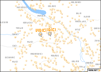 map of Vidići