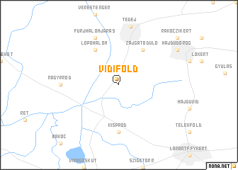 map of Vidiföld