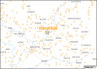 map of Vidijenje