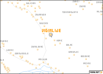 map of Vidimlije