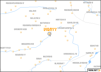 map of Vidnyy