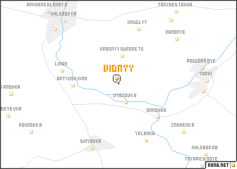 map of Vidnyy