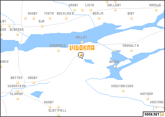 map of Vidökna