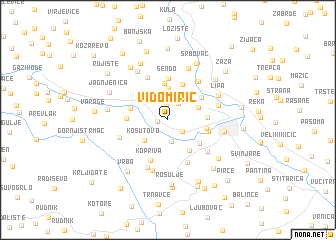 map of Vidomirić