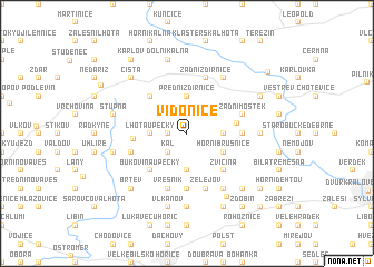 map of Vidonice