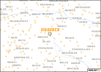 map of Vidovača