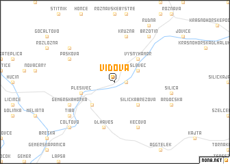 map of Vidová