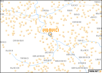 map of Vidovići