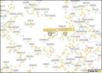 map of Vidovići