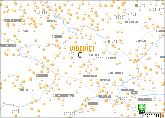 map of Vidovići