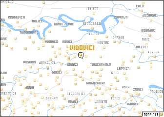 map of Vidovići