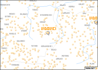 map of Vidovići