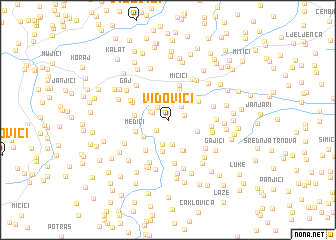 map of Vidovići