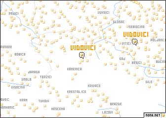 map of Vidovići