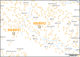 map of Vidovići