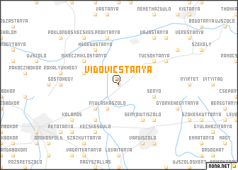 map of Vidovicstanya