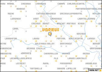 map of Vidrieux