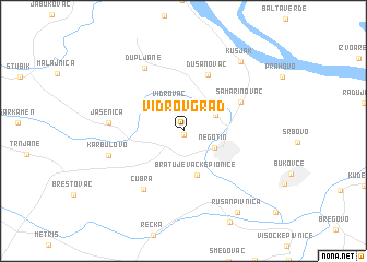 map of Vidrov Grad