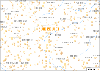 map of Vidrovići