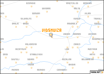 map of Vidsmuiža