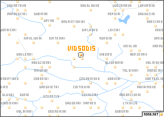 map of Vidsodis