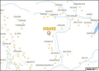 map of Viduše